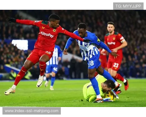 布莱顿vs狼队比赛第60分钟，布莱顿通过快速反击打入本月联赛第5球。